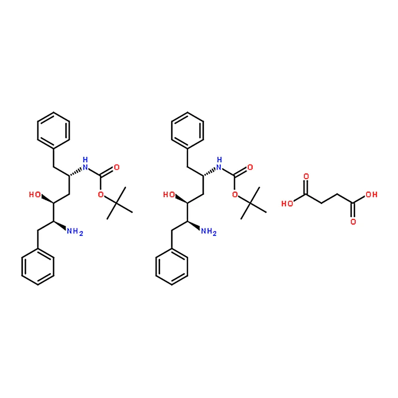 RHAWN (2S,3S,5S)-5-tert-Butyloxycarbonylamino-2-amino-3-hydroxy-1,6-diphenylhexane succinate