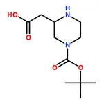 RHAWN 2-(4-(tert-Butoxycarbonyl)piperazin-2-yl)acetic acid
