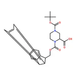 RHAWN 1-(((9H-Fluoren-9-yl)methoxy)carbonyl)-4-(tert-butoxycarbonyl)piperazine-2-carboxylic acid