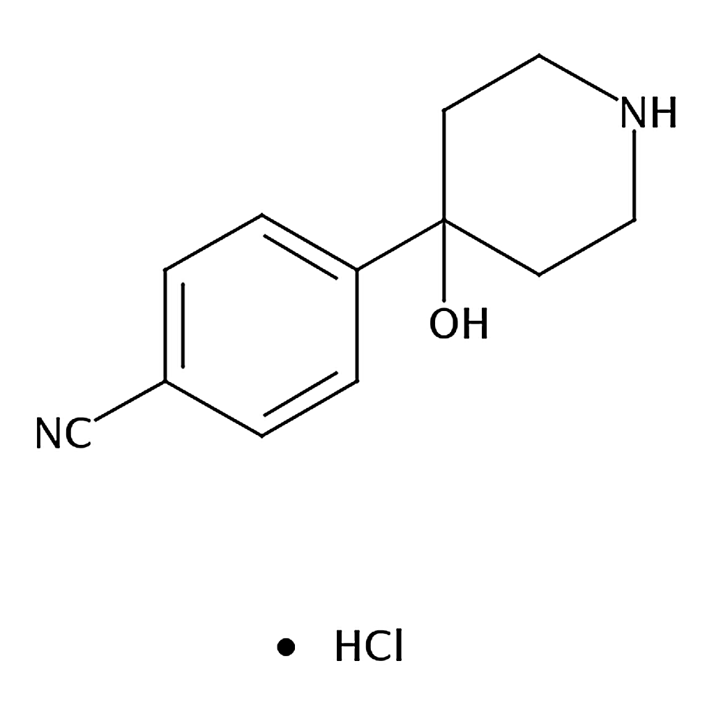 RHAWN 4-(4-Hydroxypiperidin-4-yl)benzonitrile hydrochloride