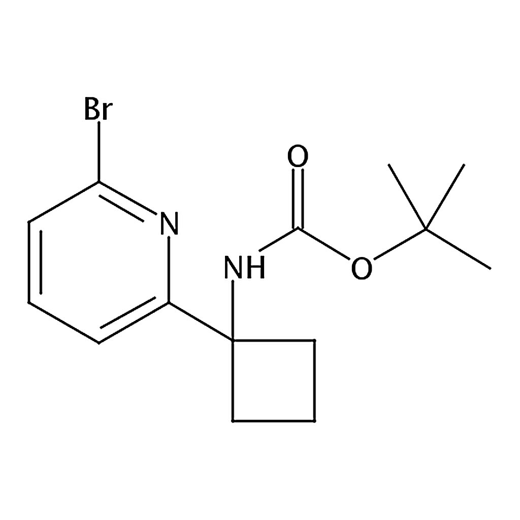 RHAWN tert-Butyl (1-(6-bromopyridin-2-yl)cyclobutyl)carbamate