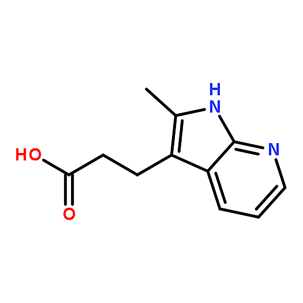 RHAWN 3-(2-Methyl-1H-pyrrolo[2，3-b]pyridin-3-yl)propanoic acid