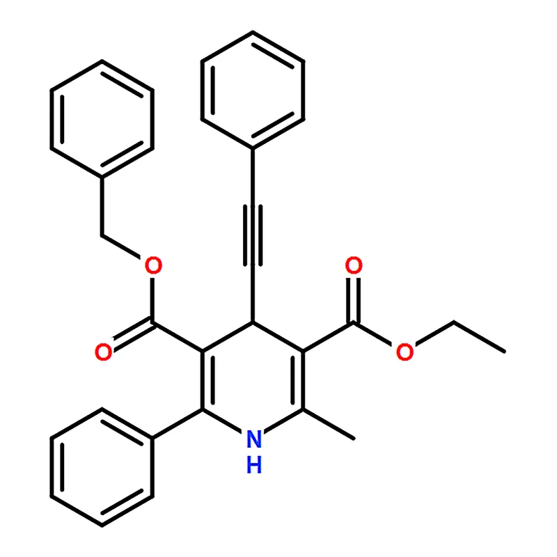 RHAWN 3-Benzyl 5-ethyl 6-methyl-2-phenyl-4-(phenylethynyl)-1,4-dihydropyridine-3,5-dicarboxylate