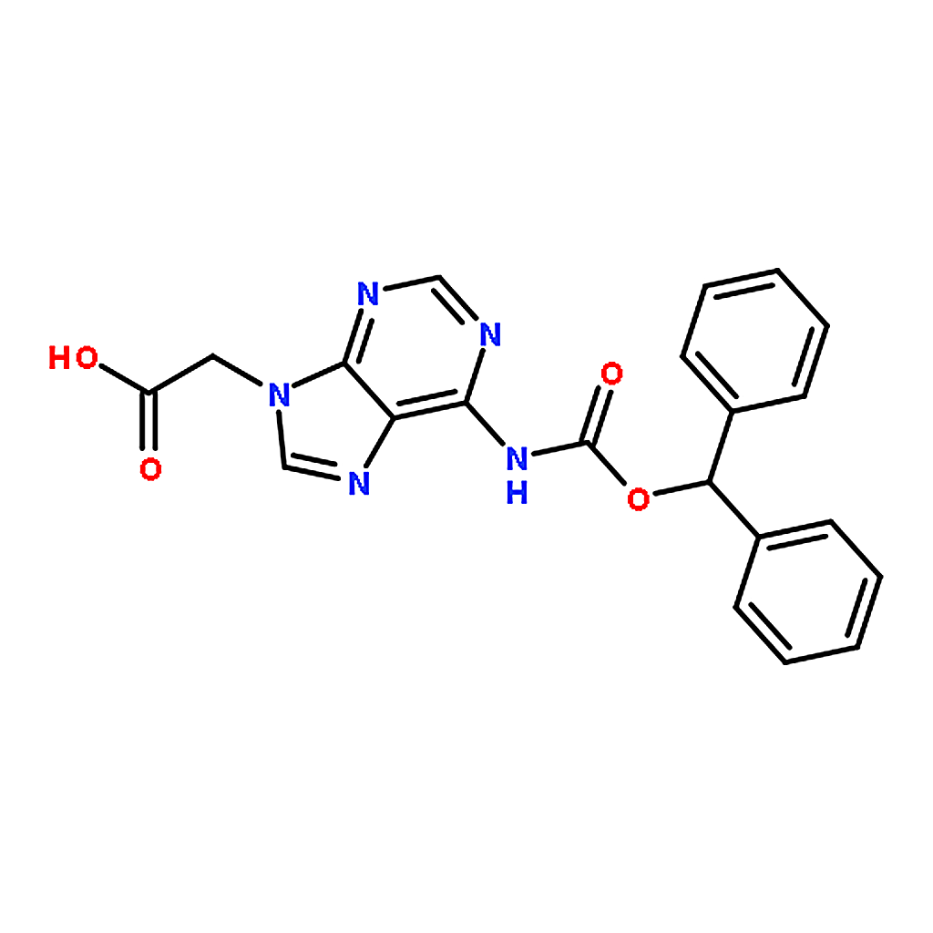 RHAWN 2-(6-(((Benzhydryloxy)carbonyl)amino)-9H-purin-9-yl)acetic acid