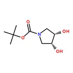 RHAWN (3R,4S)-tert-Butyl 3,4-dihydroxypyrrolidine-1-carboxylate