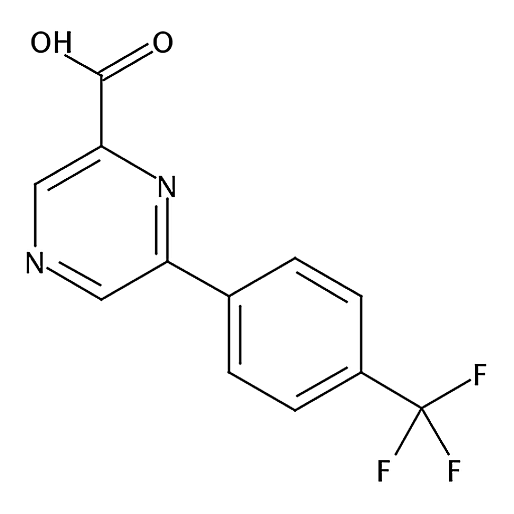 RHAWN 6-[4-(Trifluoromethyl)phenyl]pyrazine-2-carboxylic Acid
