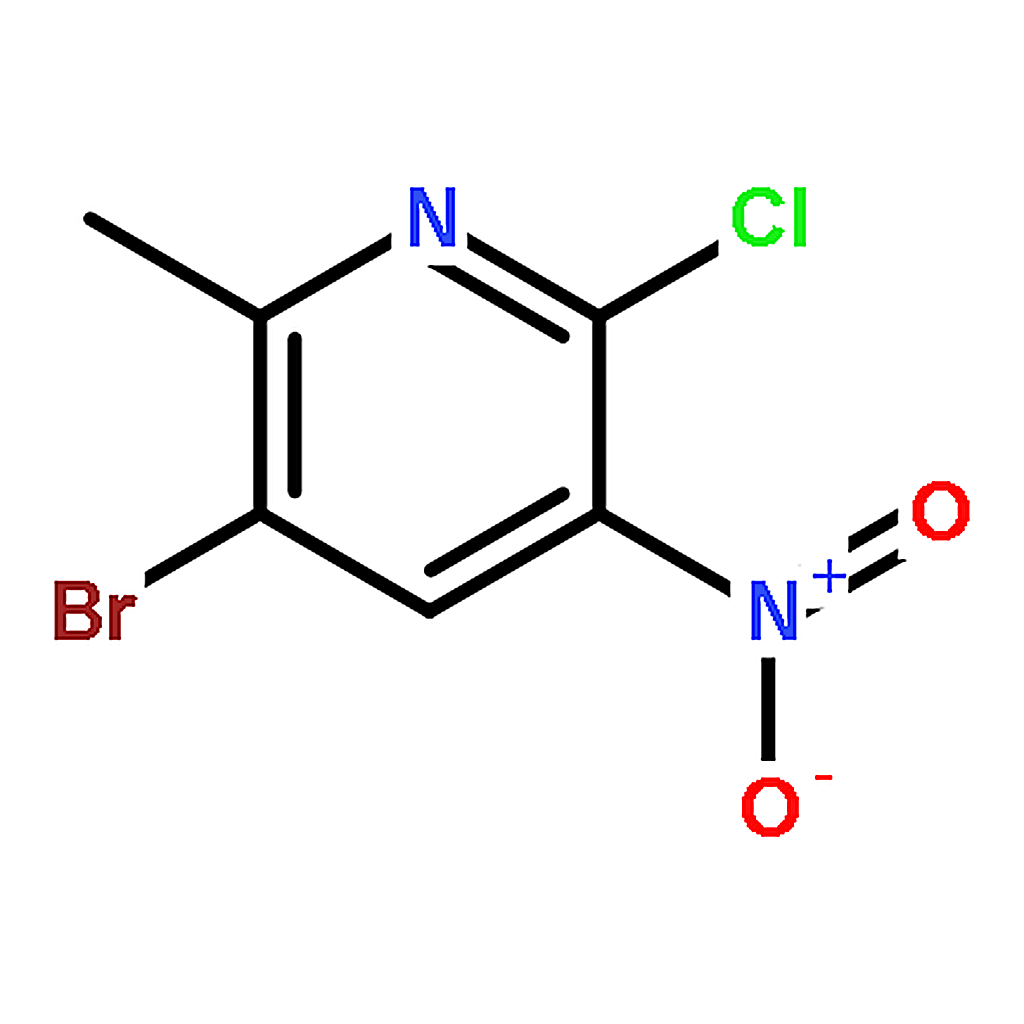 RHAWN 3-Bromo-6-chloro-2-methyl-5-nitropyridine