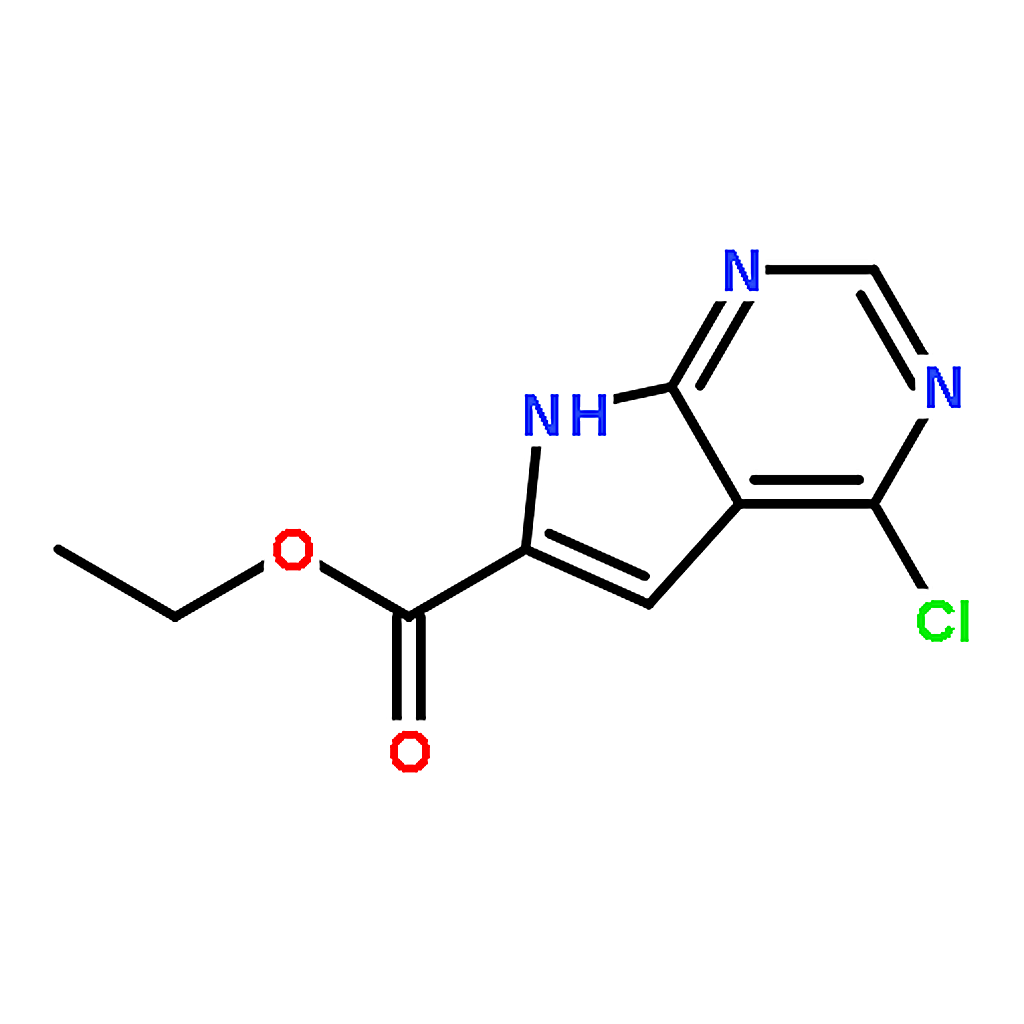 RHAWN Ethyl 4-chloro-7H-pyrrolo[2，3-d]pyrimidine-6-carboxylate