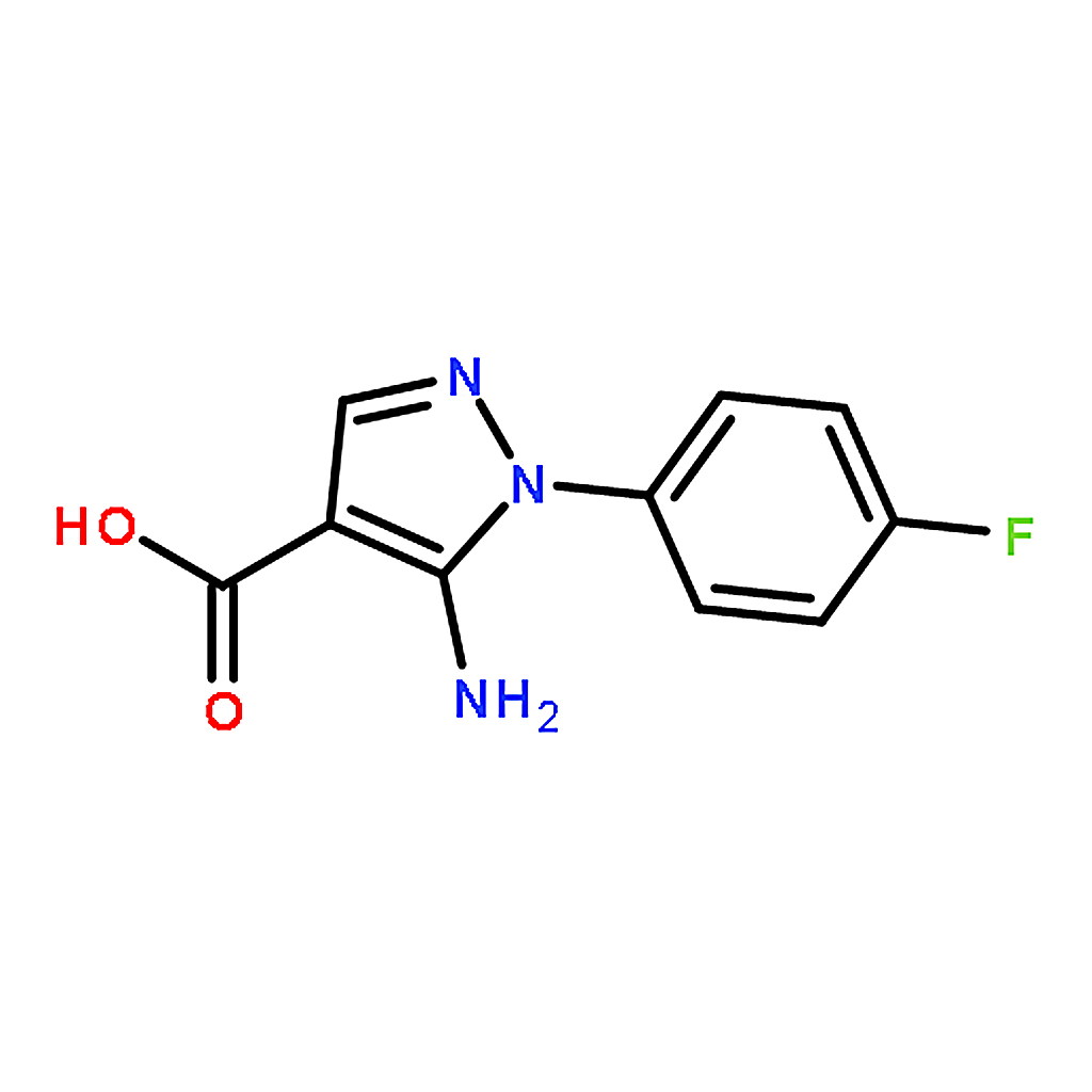 RHAWN 5-Amino-1-(4-fluorophenyl)-1H-pyrazole-4-carboxylic acid