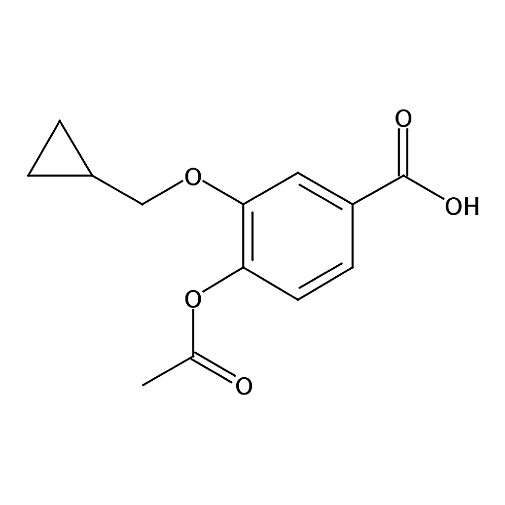 RHAWN 4-Acetoxy-3-(cyclopropylmethoxy)benzoic acid