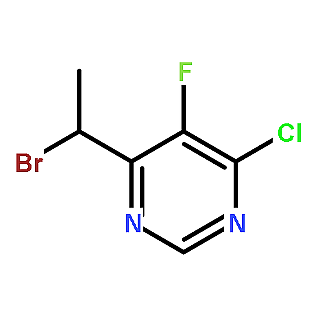 RHAWN 4-(1-Bromoethyl)-6-chloro-5-fluoropyrimidine