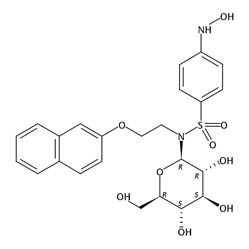 RHAWN 4-(Hydroxyamino)-N-(2-(naphthalen-2-yloxy)ethyl)-N-((2R,3R,4S,5S,6R)-3,4,5-trihydroxy-6-(hyd