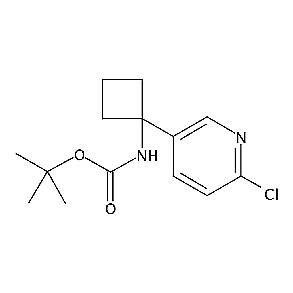 RHAWN tert-Butyl (1-(6-chloropyridin-3-yl)cyclobutyl)carbamate