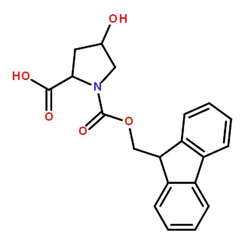 RHAWN (2S,4S)-1-(((9H-Fluoren-9-yl)methoxy)carbonyl)-4-hydroxypyrrolidine-2-carboxylic acid