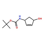 RHAWN tert-Butyl ((1R,4S)-4-hydroxycyclopent-2-en-1-yl)carbamate
