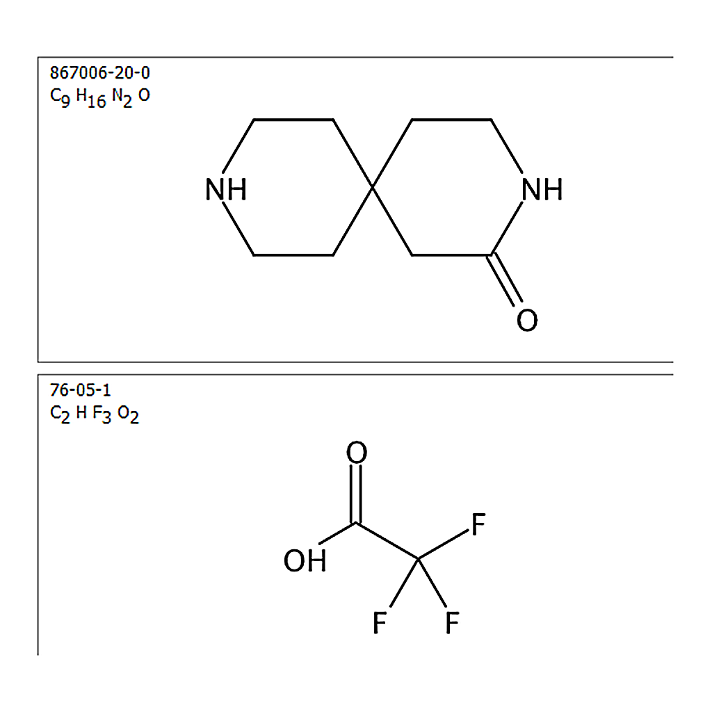 RHAWN 3,9-Diazaspiro[5.5]undecan-2-one 2,2,2-trifluoroacetate