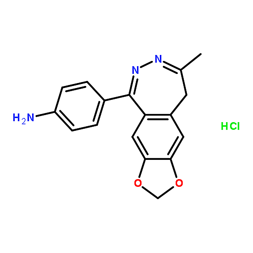 RHAWN 4-(8-Methyl-9H-[1，3]dioxolo[4'，5':4，5]benzo[1，2-d][1，2]diazepin-5-yl)aniline hydrochloride