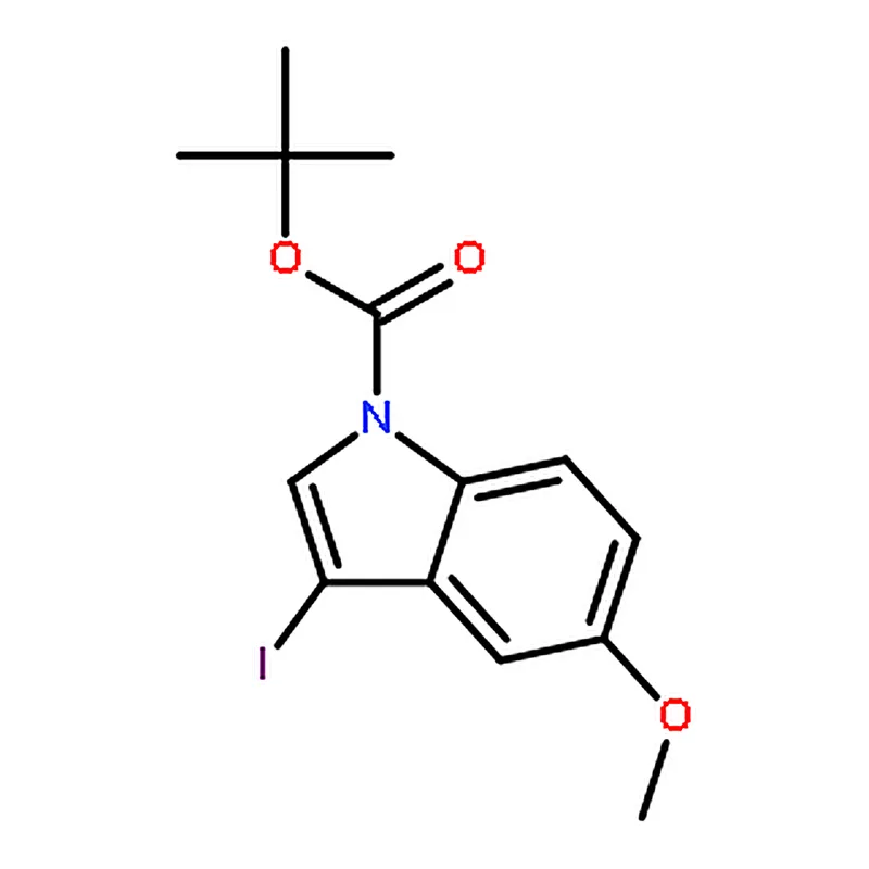 RHAWN tert-Butyl 3-iodo-5-methoxy-1H-indole-1-carboxylate