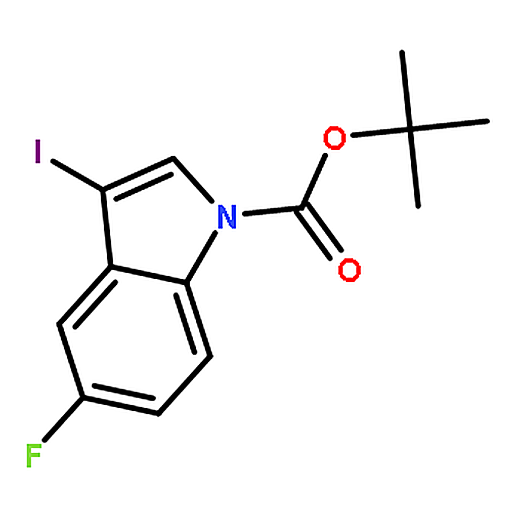 RHAWN tert-Butyl 5-fluoro-3-iodo-1H-indole-1-carboxylate