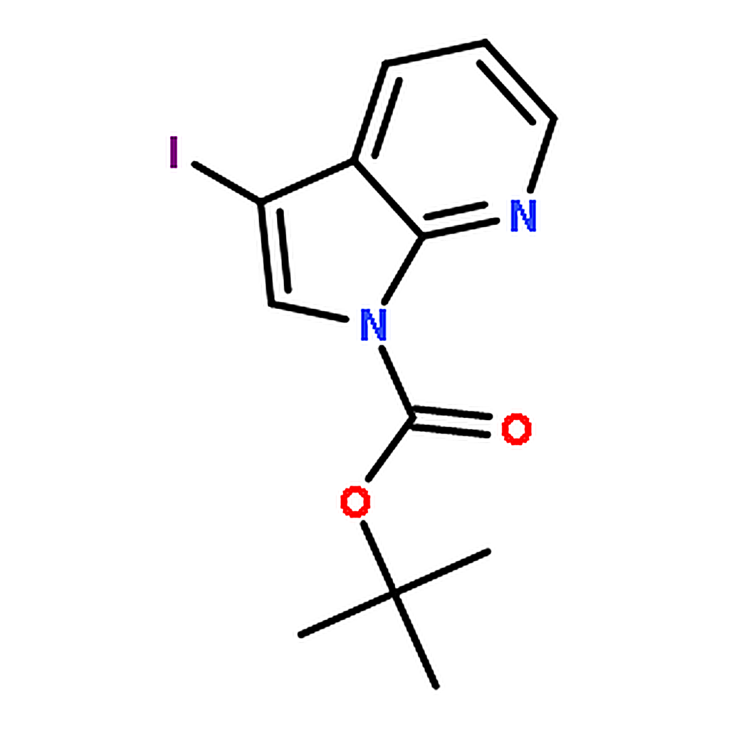 RHAWN tert-Butyl 3-iodo-1H-pyrrolo[2,3-b]pyridine-1-carboxylate