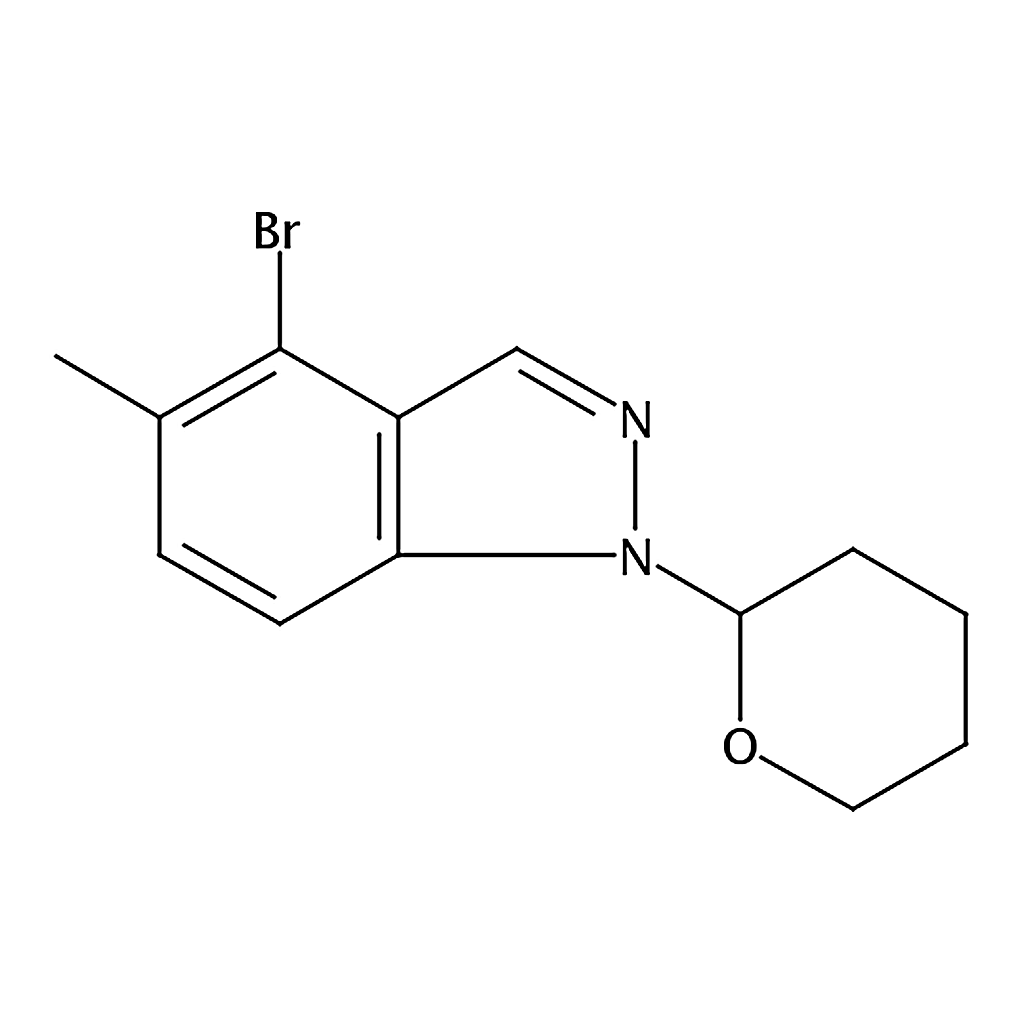 RHAWN 4-Bromo-5-methyl-1-(tetrahydro-2H-pyran-2-yl)-1H-indazole