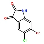 RHAWN 6-Bromo-5-chloroindoline-2,3-dione