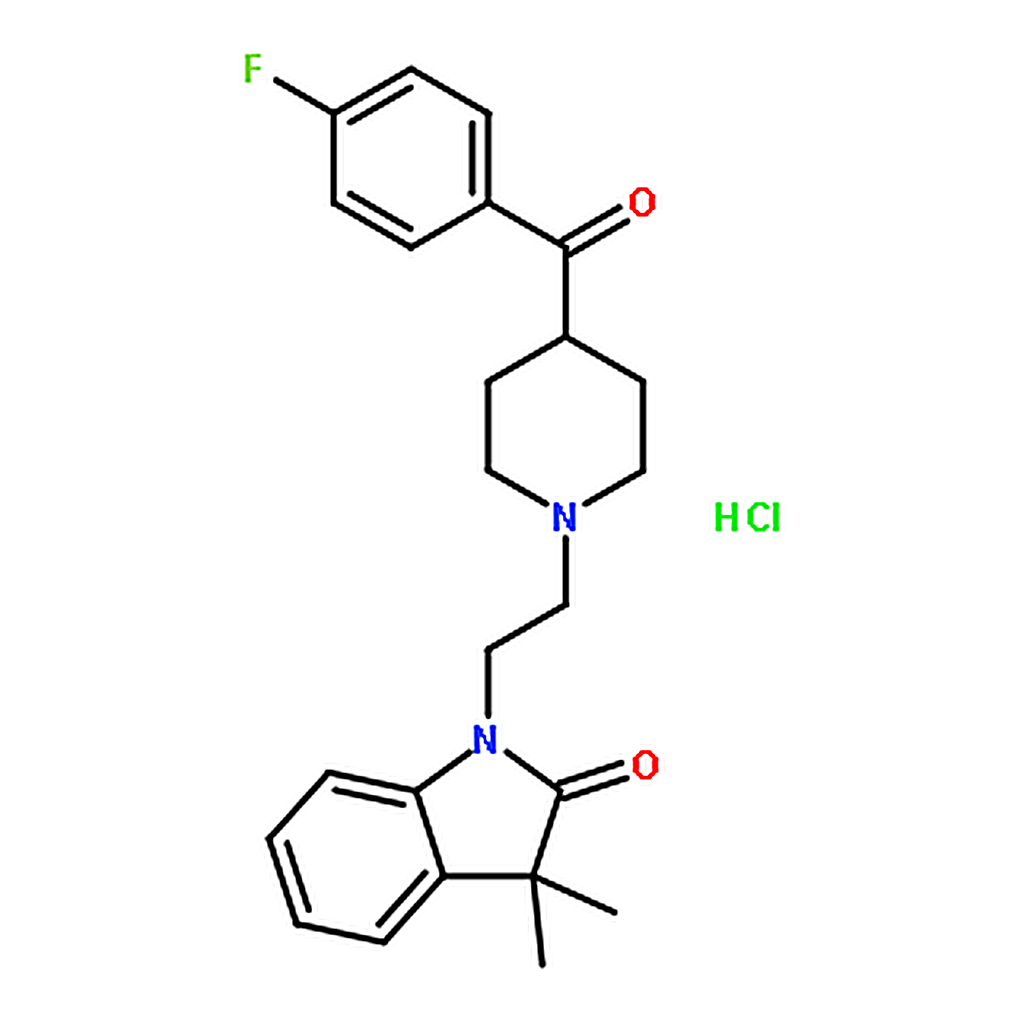 RHAWN 1-[2-[4-(4-fluorobenzoyl)piperidin-1-yl]ethyl]-3,3-dimethylindol-2-one,hydrochloride