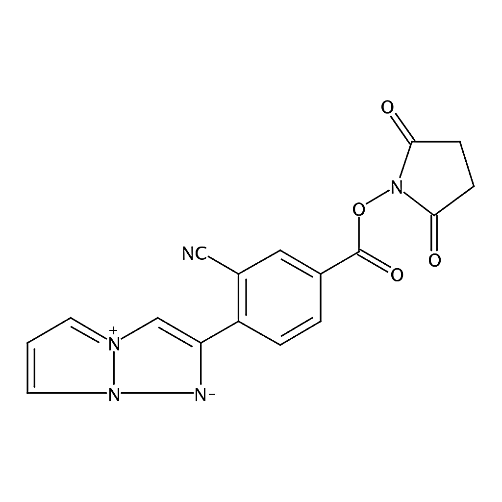 RHAWN 2-[2-Cyano-4-[(N-succinimidyloxy)carbonyl]phenyl]-1，3a，6a-triazapentalene