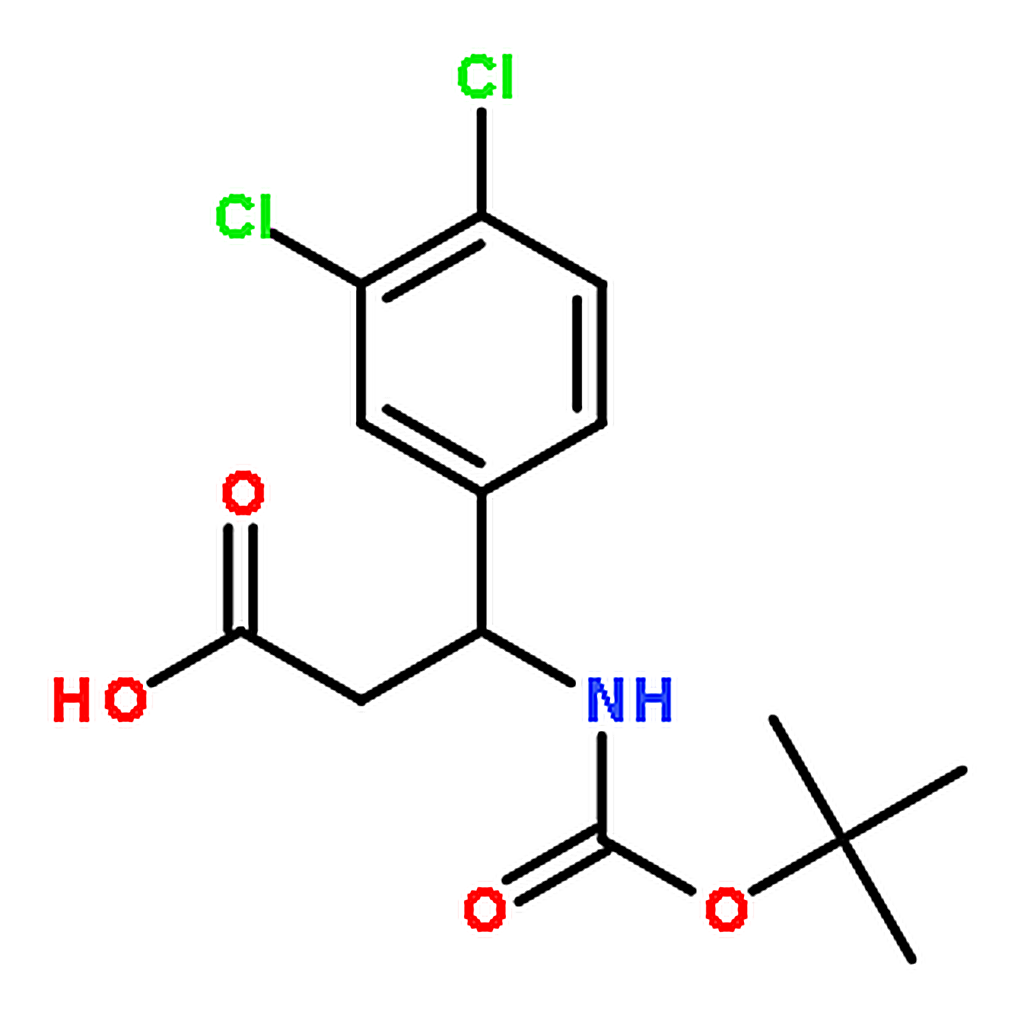 RHAWN 3-((tert-Butoxycarbonyl)amino)-3-(3，4-dichlorophenyl)propanoic acid
