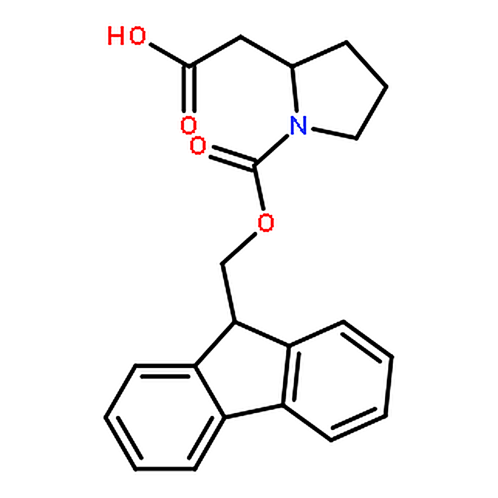 RHAWN (R)-2-(1-(((9H-Fluoren-9-yl)methoxy)carbonyl)pyrrolidin-2-yl)acetic acid