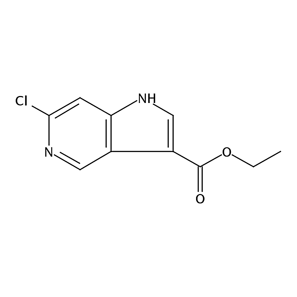 RHAWN Ethyl 6-chloro-1H-pyrrolo[3,2-c]pyridine-3-carboxylate
