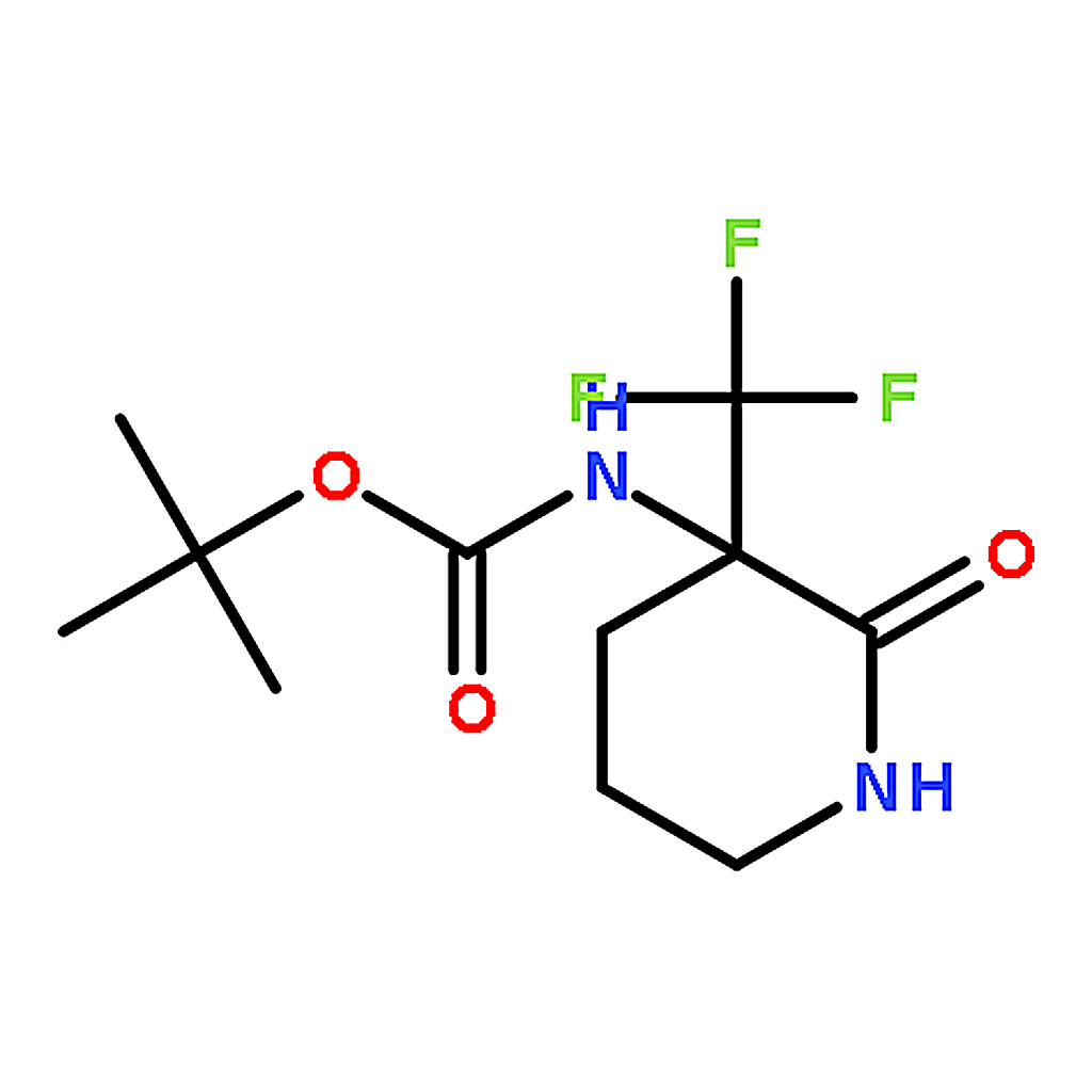 RHAWN tert-Butyl (2-oxo-3-(trifluoromethyl)piperidin-3-yl)carbamate