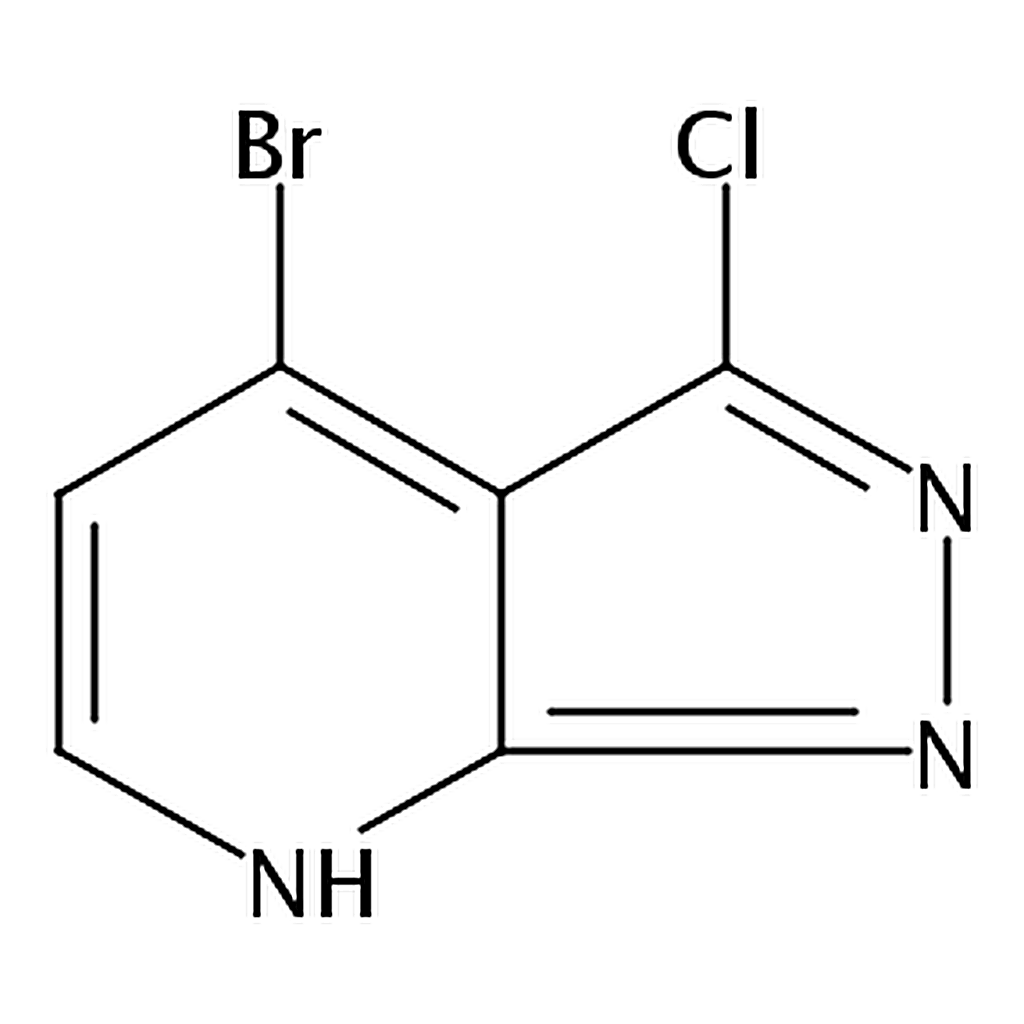 RHAWN 4-Bromo-3-chloro-1H-pyrazolo[3,4-b]pyridine