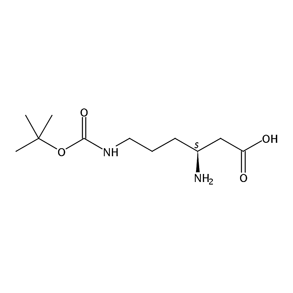 RHAWN (S)-3-Amino-6-((tert-butoxycarbonyl)amino)hexanoic acid