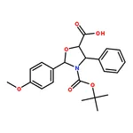 RHAWN (4S,5R)-3-(tert-Butoxycarbonyl)-2-(4-methoxyphenyl)-4-phenyloxazolidine-5-carboxylic acid