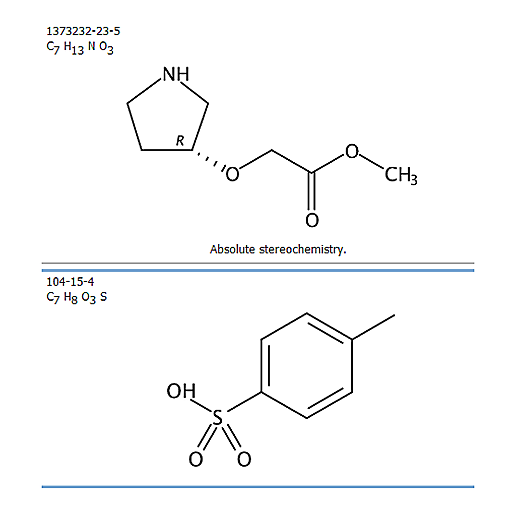 RHAWN (R)-Methyl 2-(pyrrolidin-3-yloxy)acetate 4-methylbenzenesulfonate