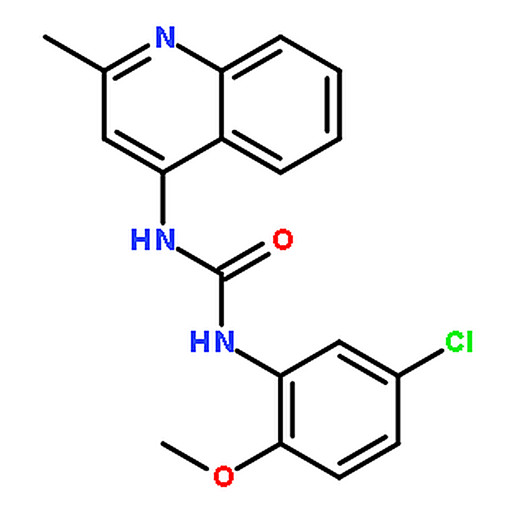 RHAWN 1-(5-chloro-2-methoxyphenyl)-3-(2-methylquinolin-4-yl)urea
