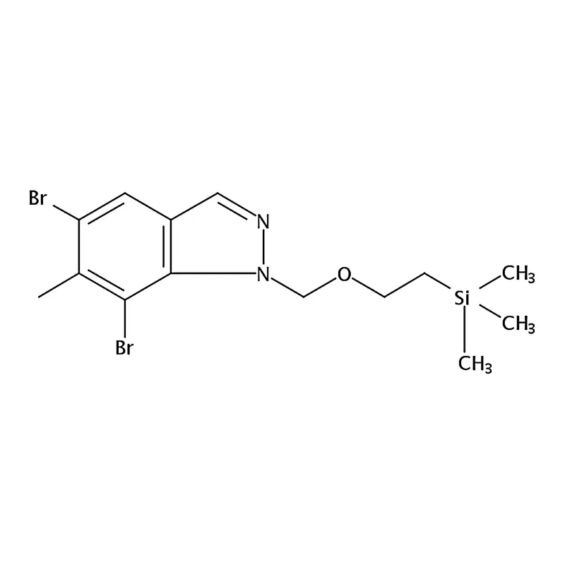 RHAWN 5,7-Dibromo-6-methyl-1-((2-(trimethylsilyl)ethoxy)methyl)-1H-indazole
