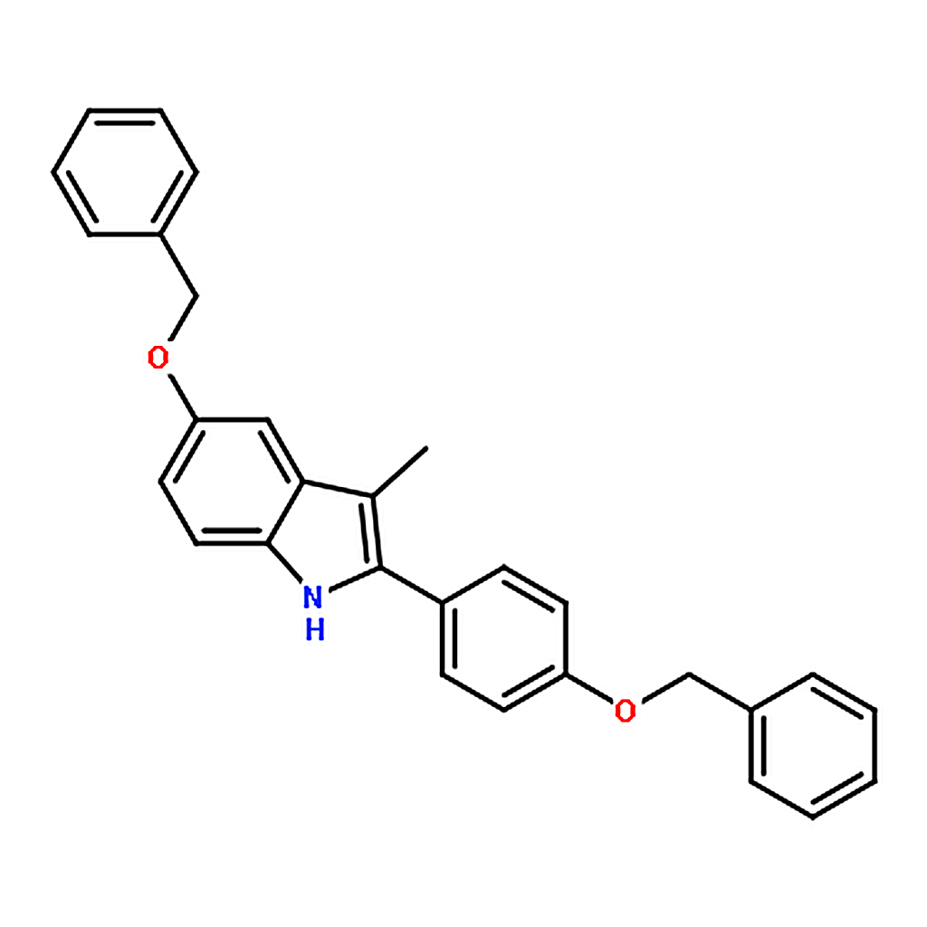 RHAWN 5-(Benzyloxy)-2-(4-(benzyloxy)phenyl)-3-methyl-1H-indole