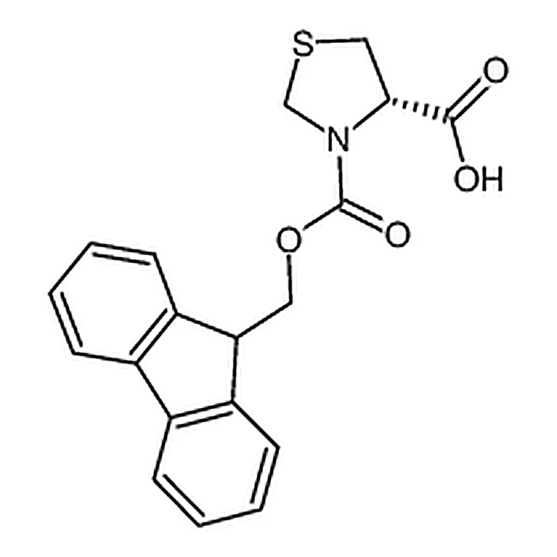 RHAWN (S)-3-(((9H-Fluoren-9-yl)methoxy)carbonyl)thiazolidine-4-carboxylic acid
