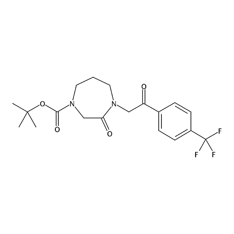 RHAWN tert-Butyl 3-oxo-4-(2-oxo-2-(4-(trifluoromethyl)phenyl)ethyl)-1,4-diazepane-1-carboxylate
