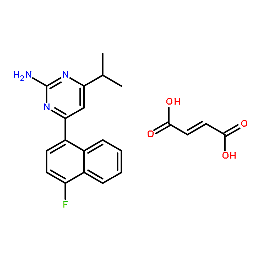 RHAWN 4-(4-Fluoronaphthalen-1-yl)-6-isopropylpyrimidin-2-amine maleate