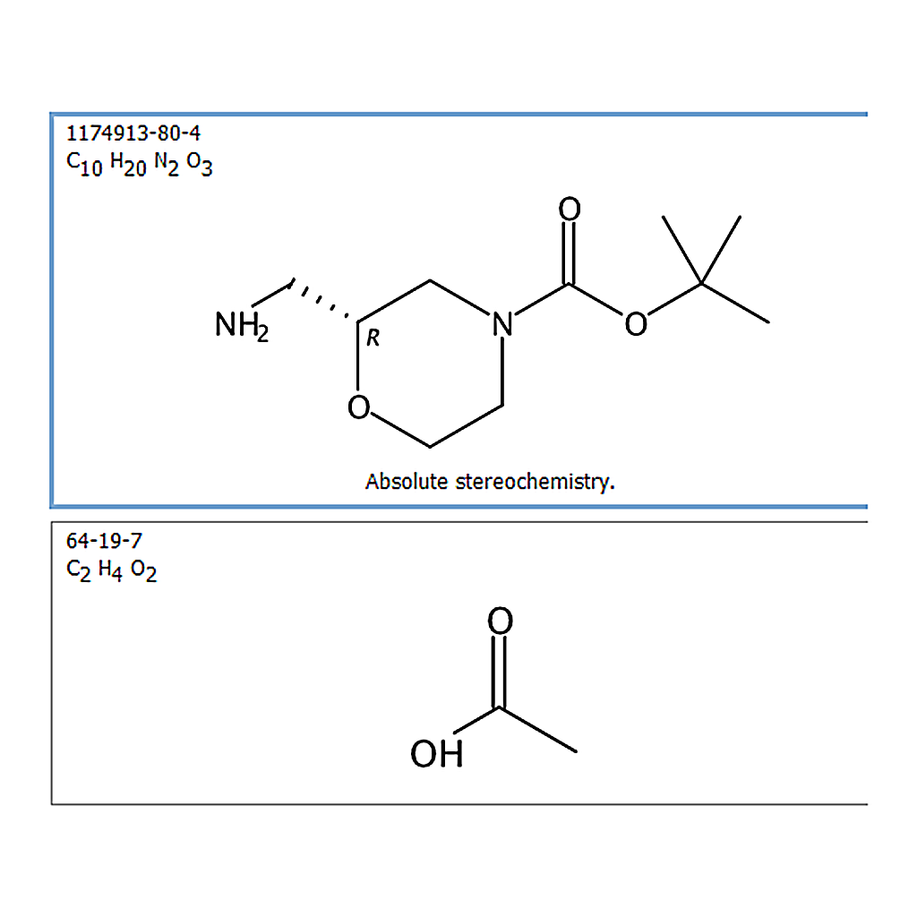 RHAWN (R)-tert-Butyl 2-(aminomethyl)morpholine-4-carboxylate acetate