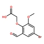 RHAWN 2-(4-Bromo-2-formyl-6-methoxyphenoxy)aceticacid