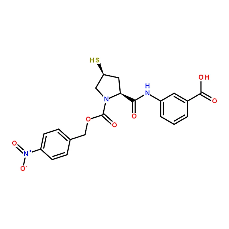 RHAWN 3-((2S,4S)-4-Mercapto-1-(((4-nitrobenzyl)oxy)carbonyl)pyrrolidine-2-carboxamido)benzoic acid