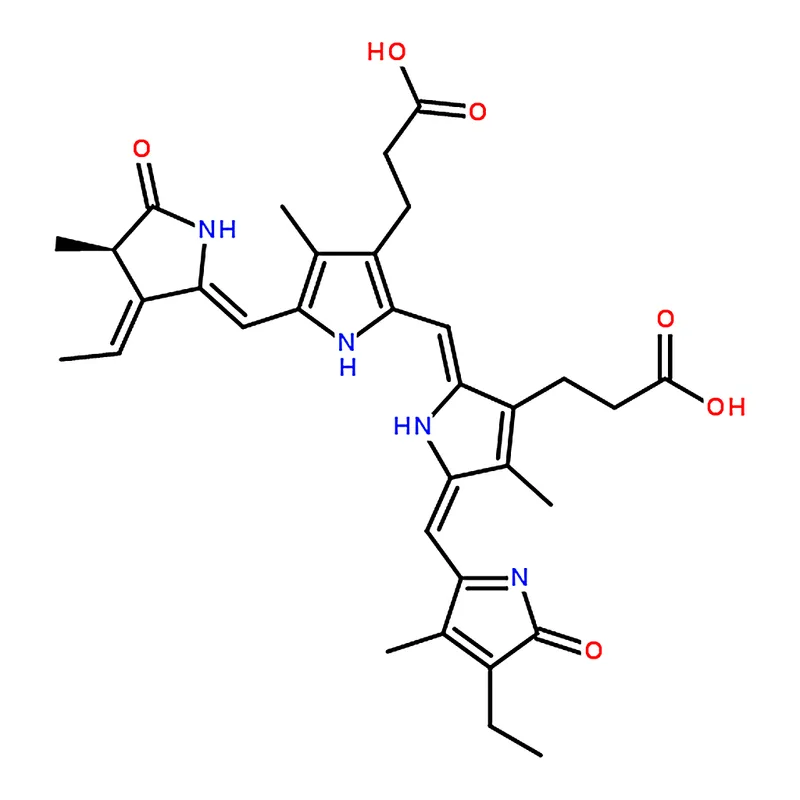 RHAWN 3-((Z)-2-((3-(2-Carboxyethyl)-5-((Z)-((R,E)-3-ethylidene-4-methyl-5-oxopyrrolidin-2-ylidene)