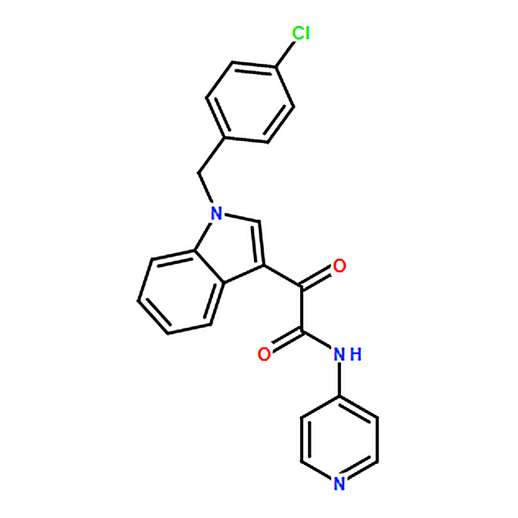 RHAWN 2-(1-(4-Chlorobenzyl)-1H-indol-3-yl)-2-oxo-N-(pyridin-4-yl)acetamide