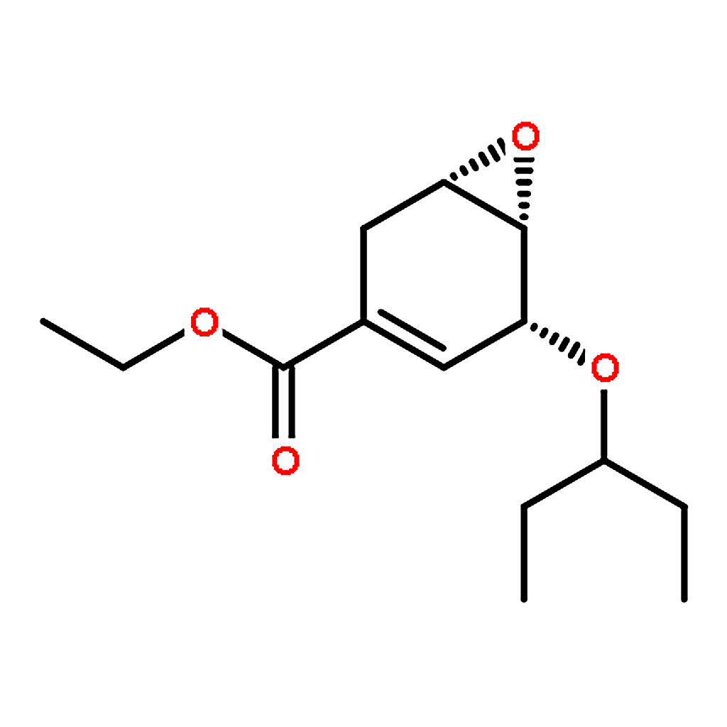 RHAWN Ethyl (1S,5R,6S)-5-(pentan-3-yl-oxy)-7-oxa-bicyclo[4.1.0]hept-3-ene-3-carboxylate