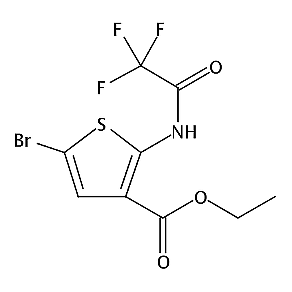 RHAWN Ethyl 5-bromo-2-(2,2,2-trifluoroacetamido)thiophene-3-carboxylate