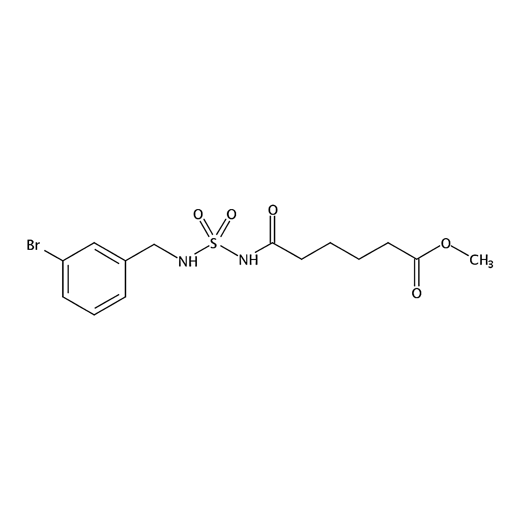 RHAWN Methyl 6-((N-(3-bromobenzyl)sulfamoyl)amino)-6-oxohexanoate